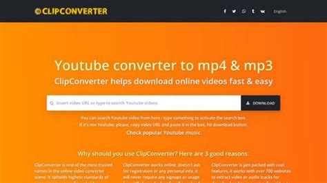 Clipconverter.cc: YouTube to MP4 & MP3 Converter